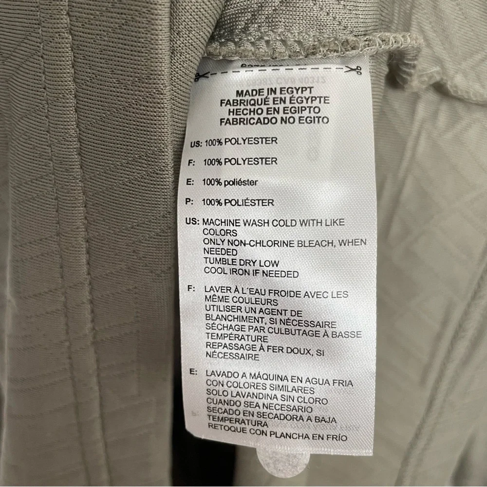 Men’s Adidas Adi Pattern 1/4 Zip Sweatshirt Silver PBL Size 2XL